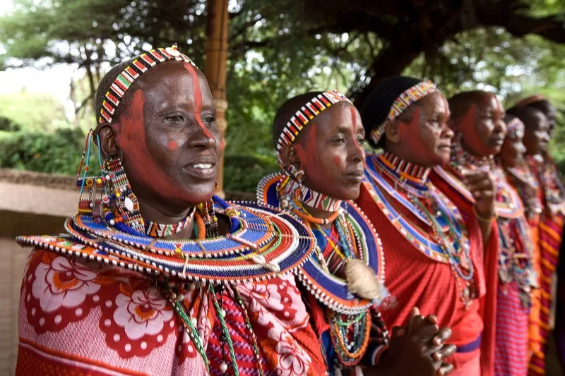 A Maasai welcome on arrival