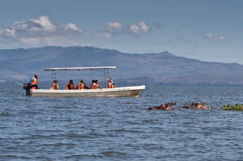 Boat safari on Lake Naivasha — Rift Valley
