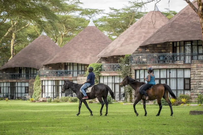 Horseback safari — Lake Naivasha · Lewa