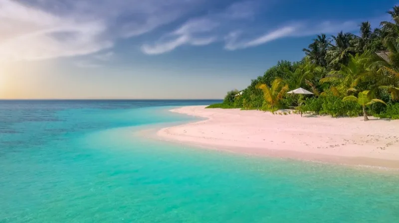 The long white-sand sweep of Diani Beach